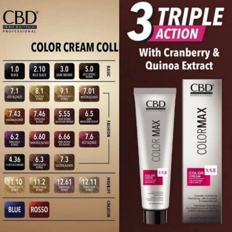 Cbd Hair Colormax Hair Dye/Color max Hair Dye 100ml | Shopee Philippines
