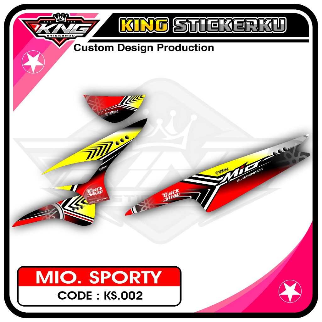 Mio Sporty/Old Sticker - Mio Sporty/Old Standard Striping Sticker Decal ...