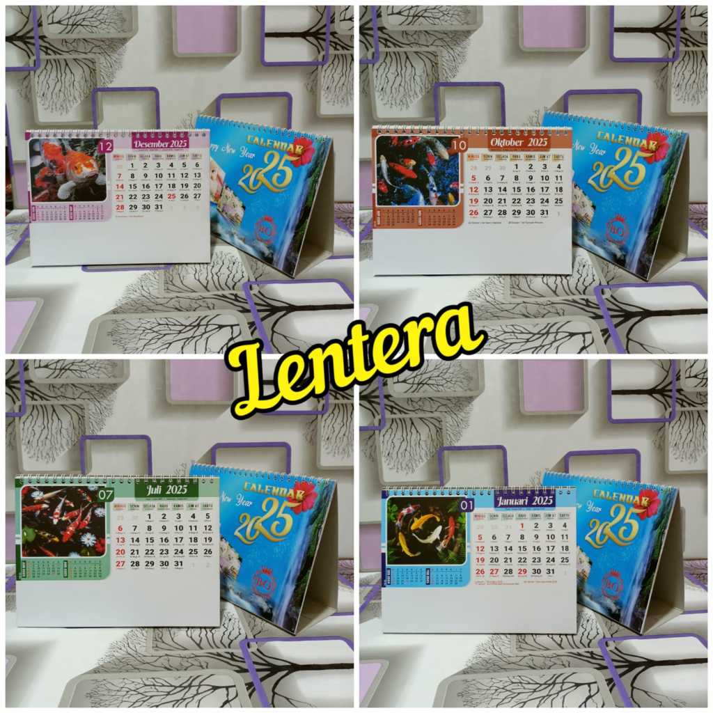 Koi Fish Table Calendar 2025 Shopee Philippines