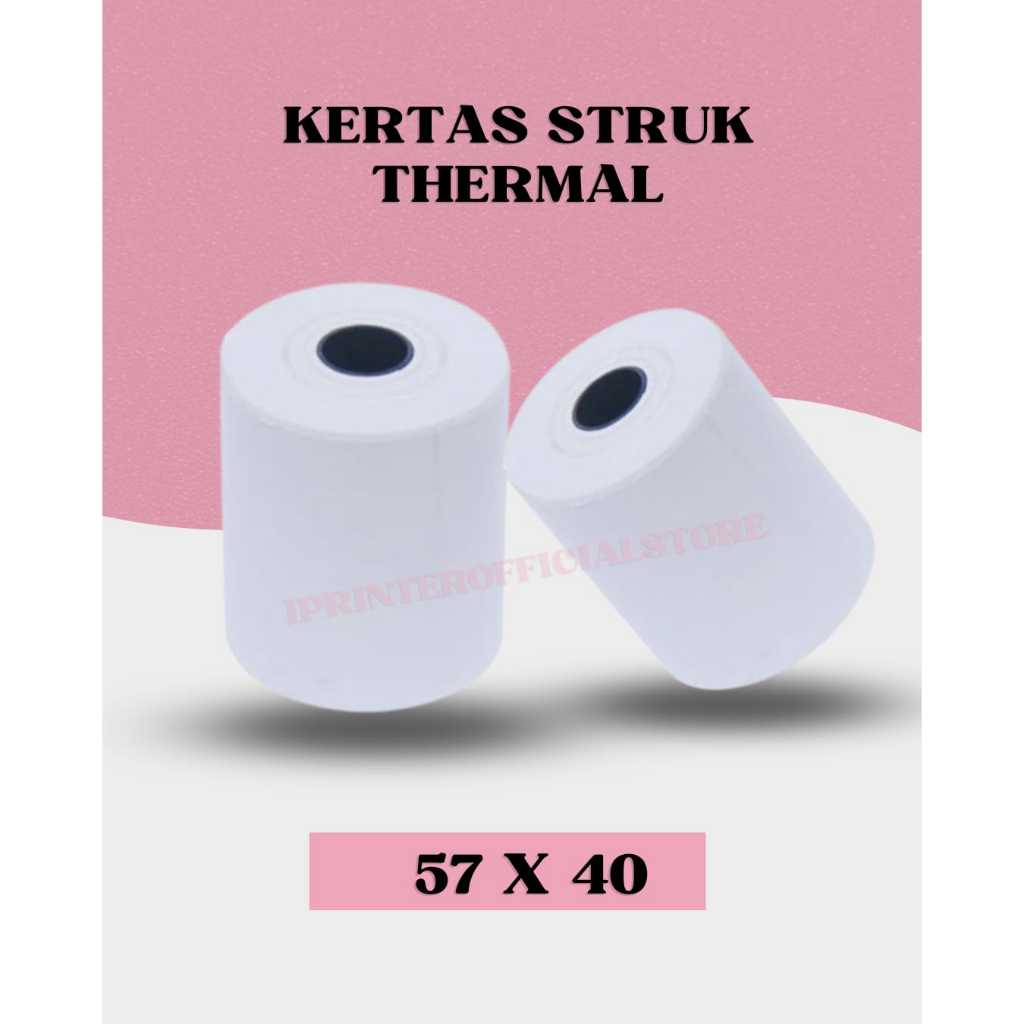 Thermal Receipt Paper / Cashier Paper 57x40 / 58x40 / 57x38 EDC ...