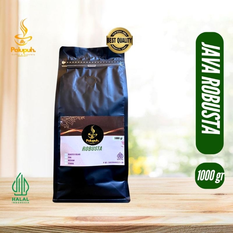 Palupuh Original Robusta Coffee (1000 gr) Java Robusta Medium to Dark ...