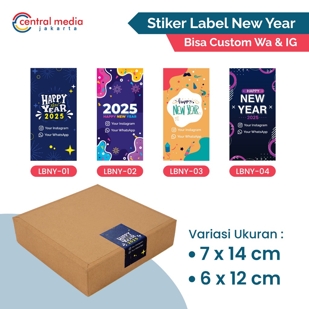 New Year Hampers Label Box Seal Sticker New Year Gift | Shopee Philippines