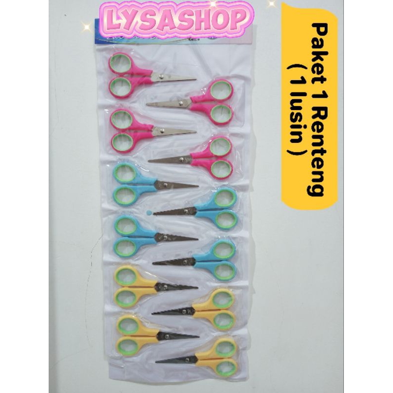 Lysashop 1 dozen 12pcs Paper Scissors Per Pack of Colors for ...