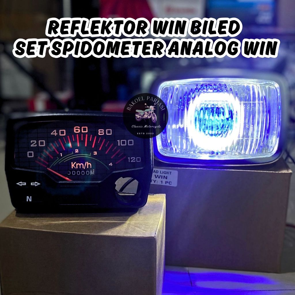 Honda WIN BILED REFLECTOR SET ANALOG SPEEDOMETER WIN HEADLAMP SET SPIDO ...