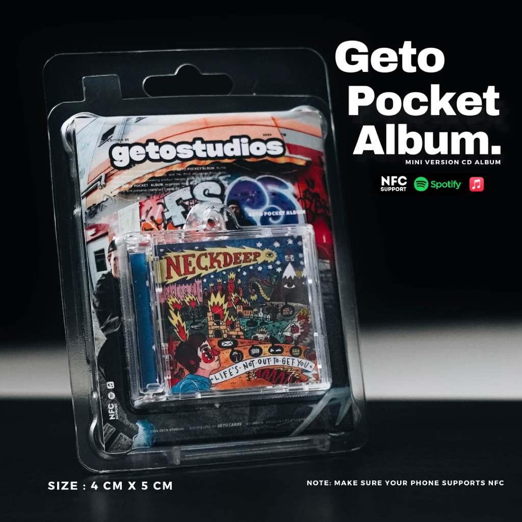 Neck Deep NFC Pocket Mini Album - Mini Album Keychain NFC - Miniature ...