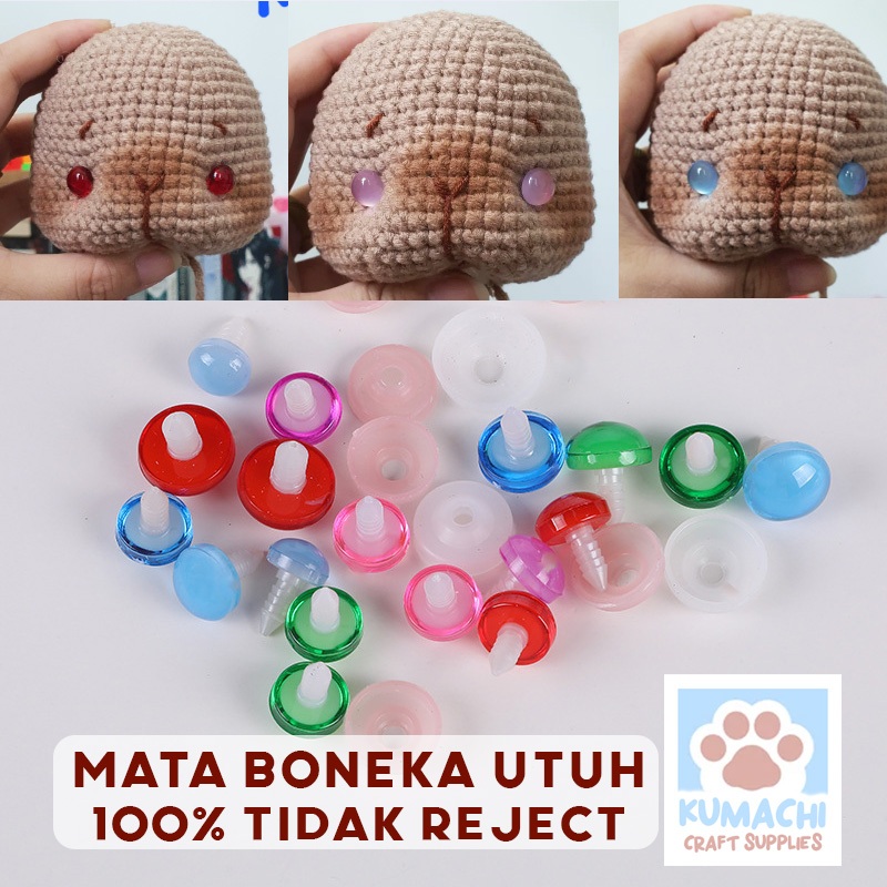 MATA GUARANTEED INTACT SAFETY Eyes Amigurumi Crochet Knitting Jelly ...