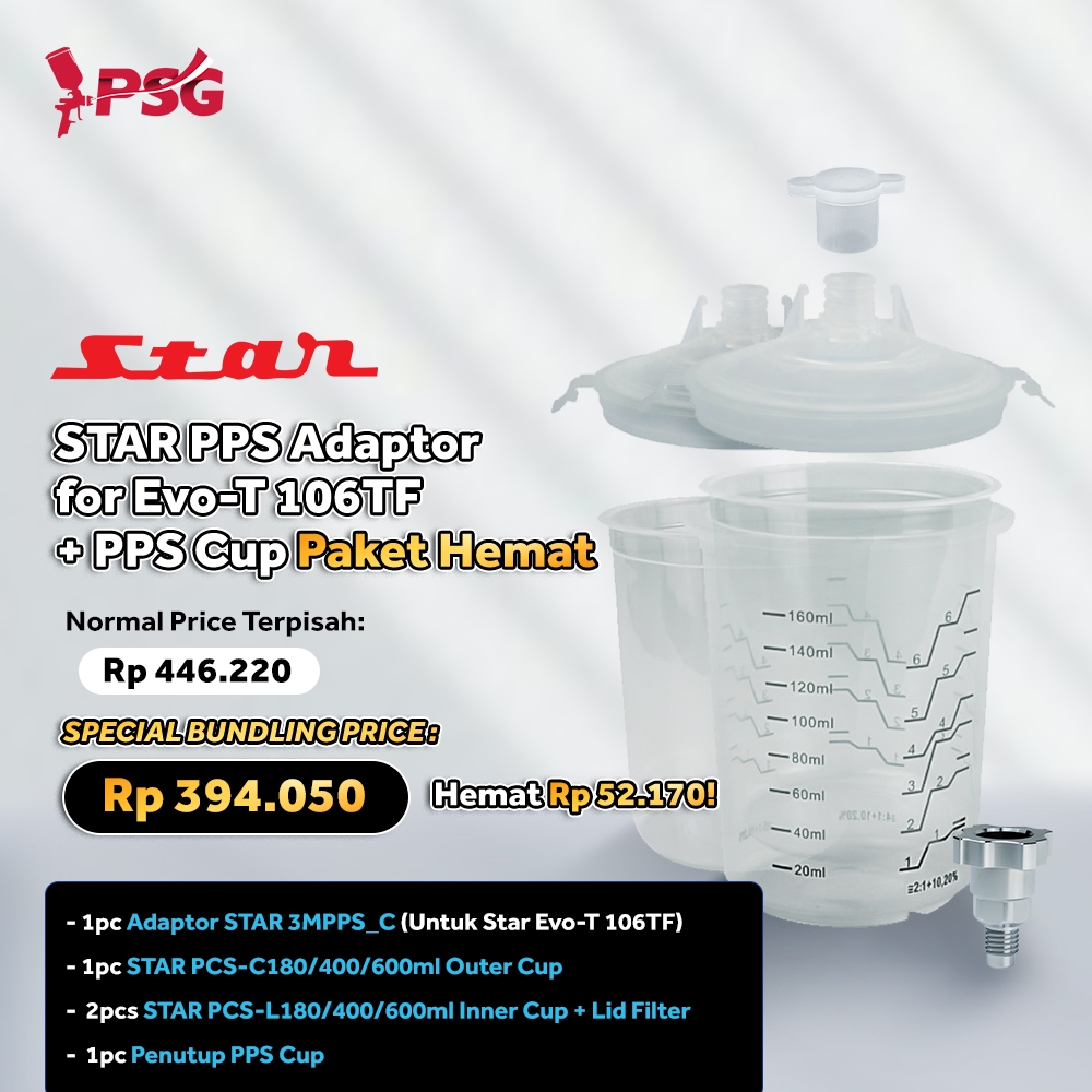 Star PPS Adapter for Evo-T 106TF + PPS Cup Economical Package | Shopee ...