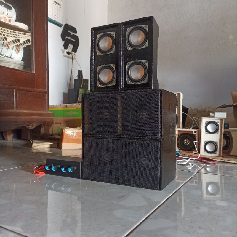 The miniature sound system package is ready to sound and has been fully ...
