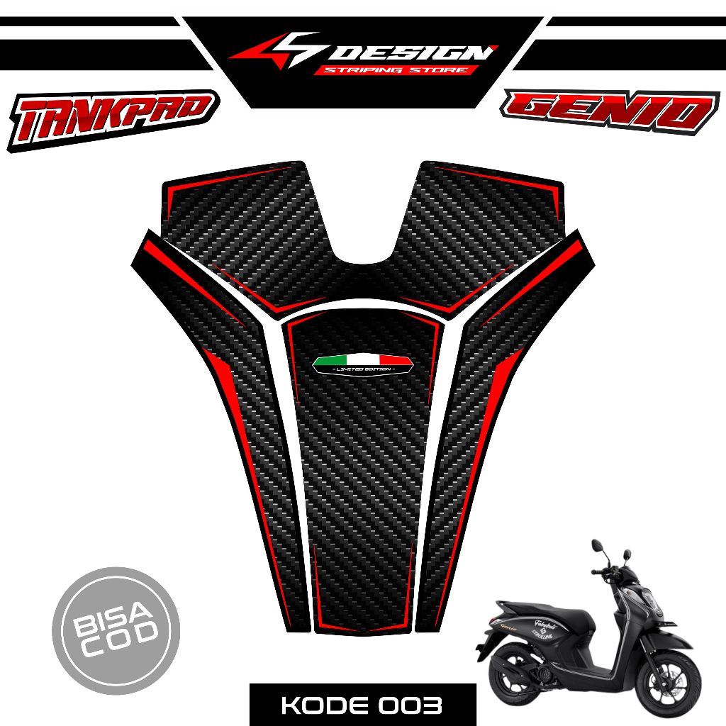 03 STYLO TANKPAD STICKER - STYLO TANKPAD STICKER WITH CARBON MOTIF ...