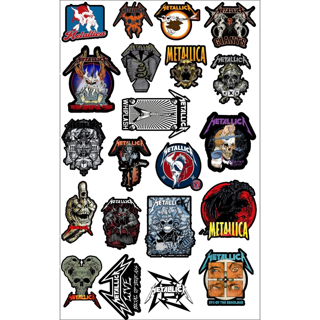 Metallica Sticker Package, High Quality Tumblr Aesthetic Band Stickers ...