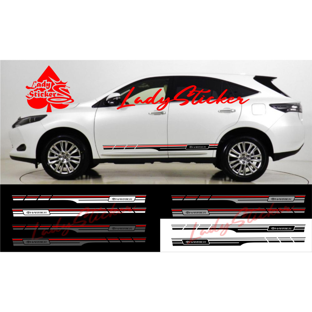 Harrier car sticker cutting sticker toyota harrier car sticker | Shopee ...