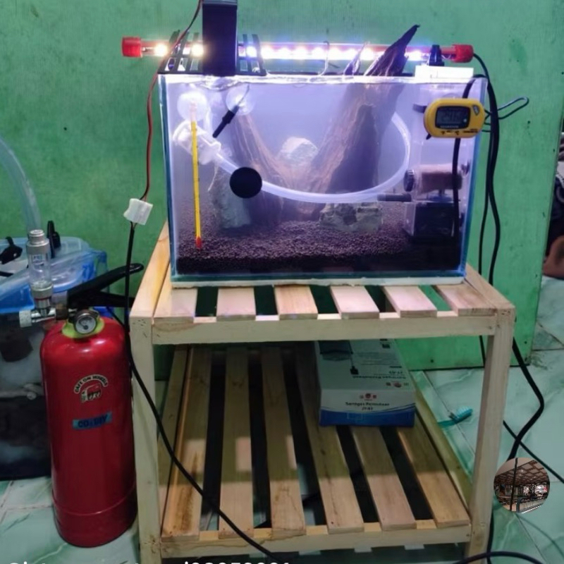 Mini aquarium rack, cosmetic rack, display rack, room table accessories ...