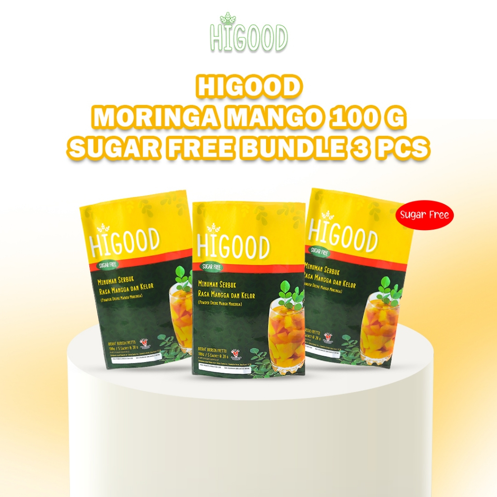 Higood Moringa Mango Sugar Free (No Sugar) Bundle of 3 Pcs | Shopee ...