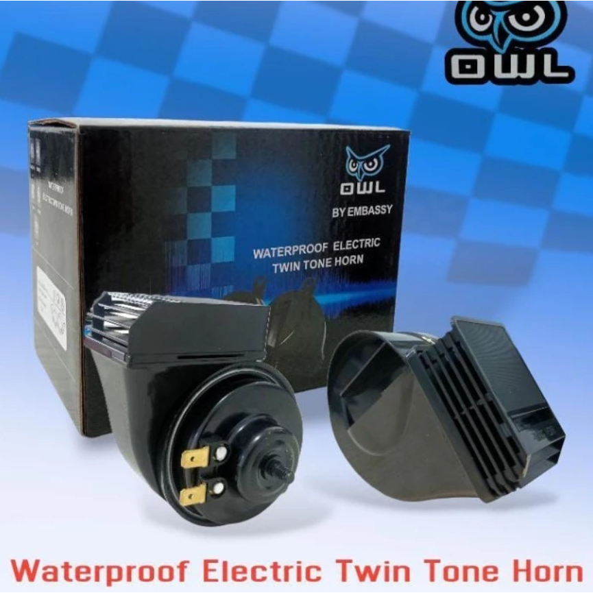 Owl Car Horn By Embassy Electric Twin Tone Horn Non Waterproof
