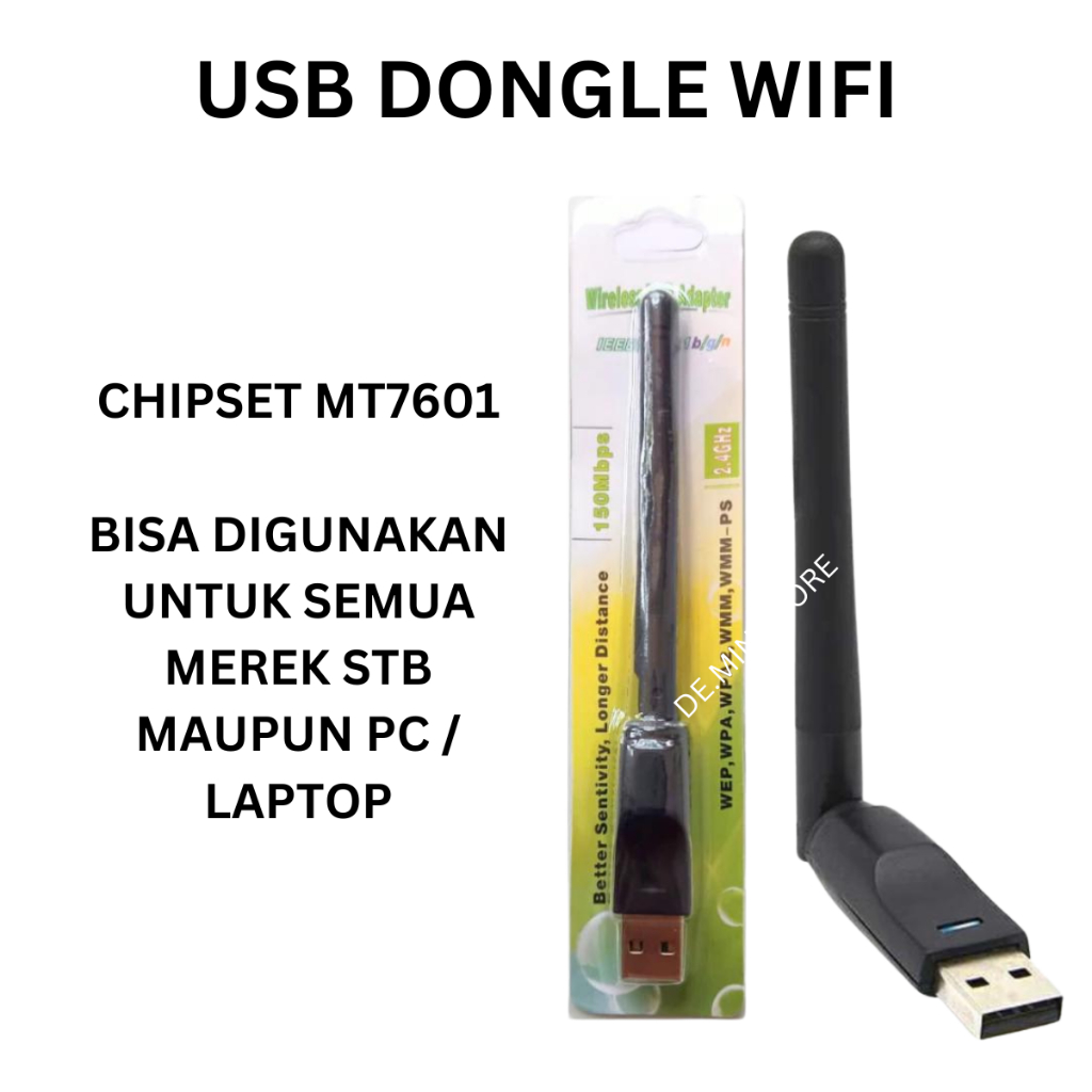 Dongle USB Wifi STB MT7601 Wifi Antenna Adapter PC Laptop Set Top Box