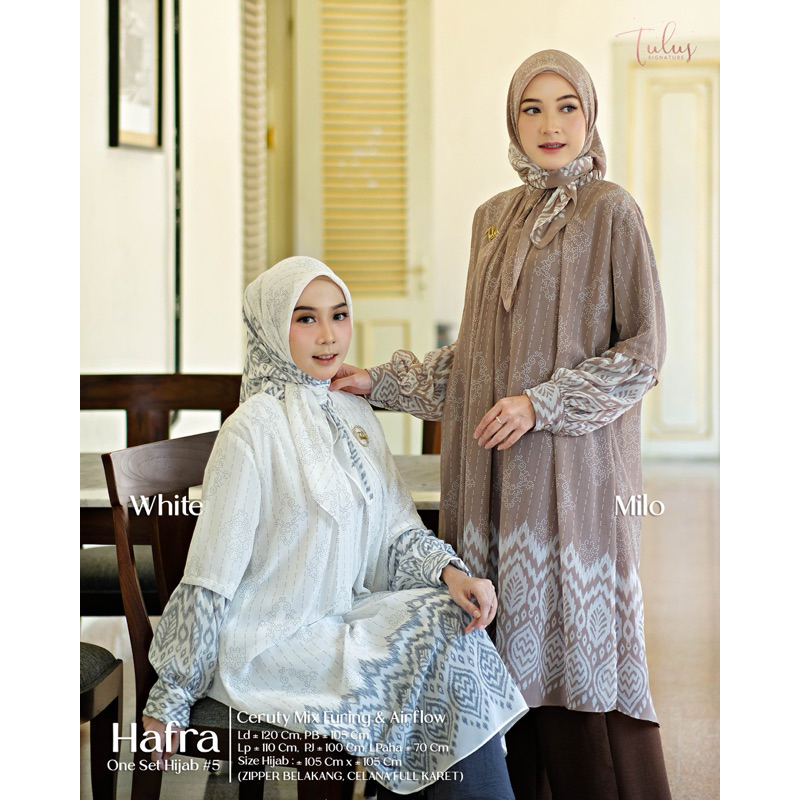 Hafra Hijab Set by Tulus Signature - oneset suit top tunic pants eid ...