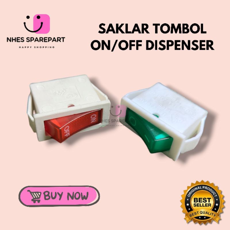 TOMBOL Dispenser On Off Button Switch | Shopee Philippines