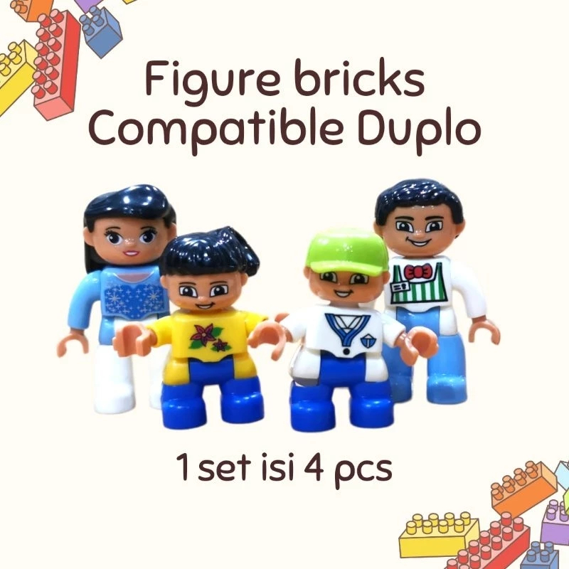 Compatible Duplo figure toy building blocks toys people dupl*o children ...