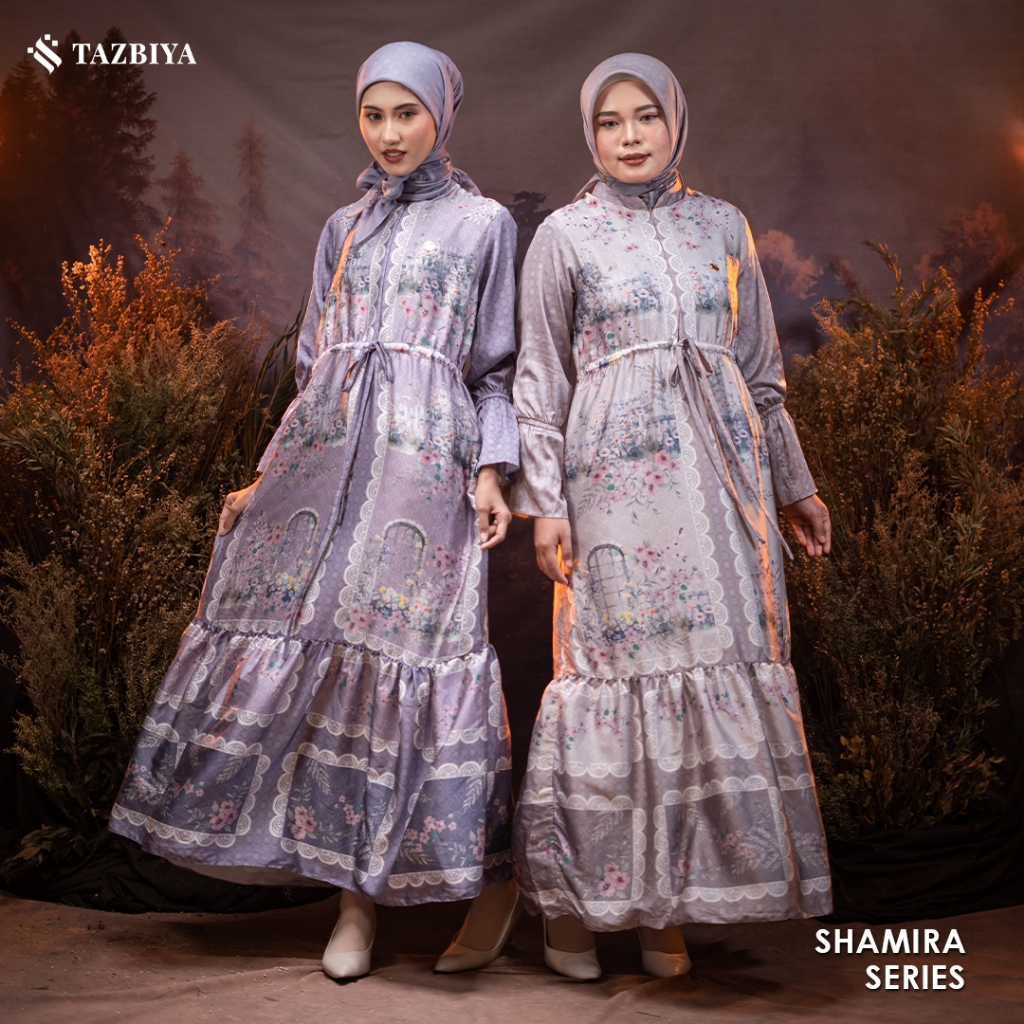 [NEW] Tazbiya Gamis Shamira Series | Premium Silk Gamis | Latest Gamis ...