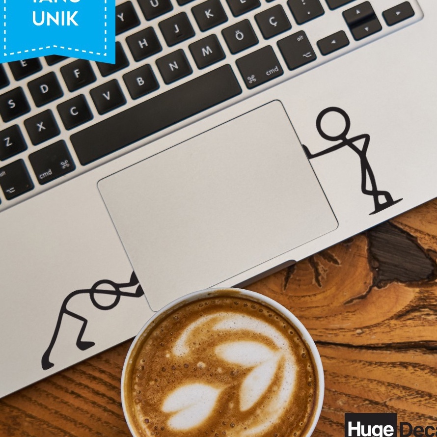 Macbook Sticker Decal Push and Hold Laptop Sticker | Shopee Philippines