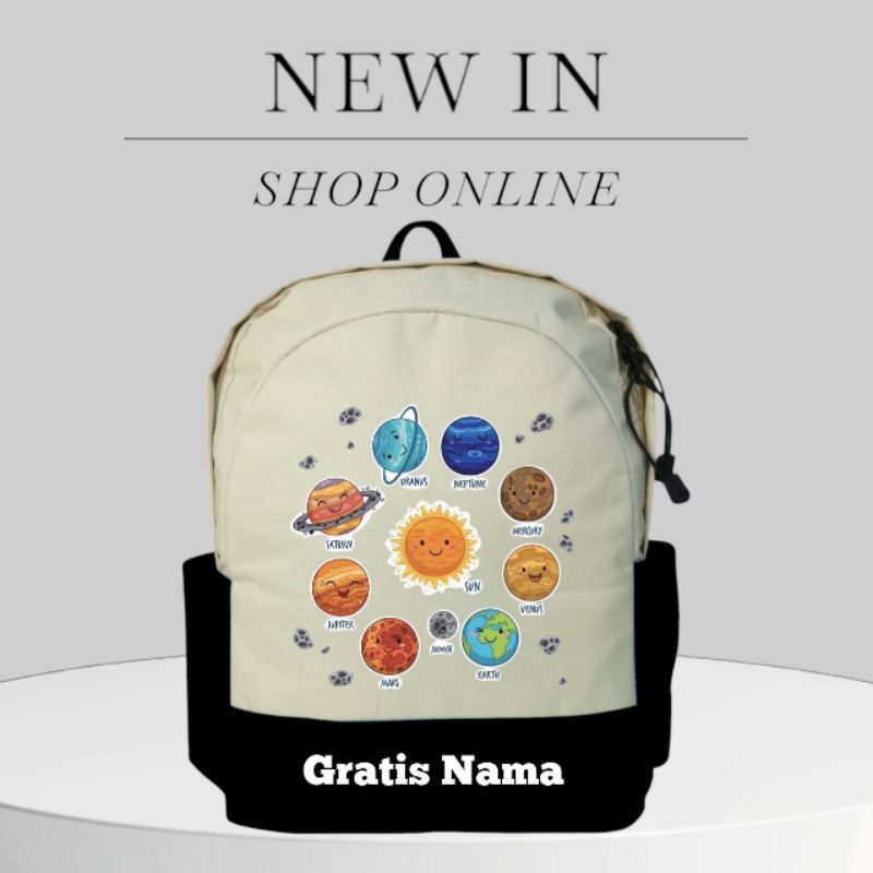 Children's backpack with solar system Planet image, free to put your ...