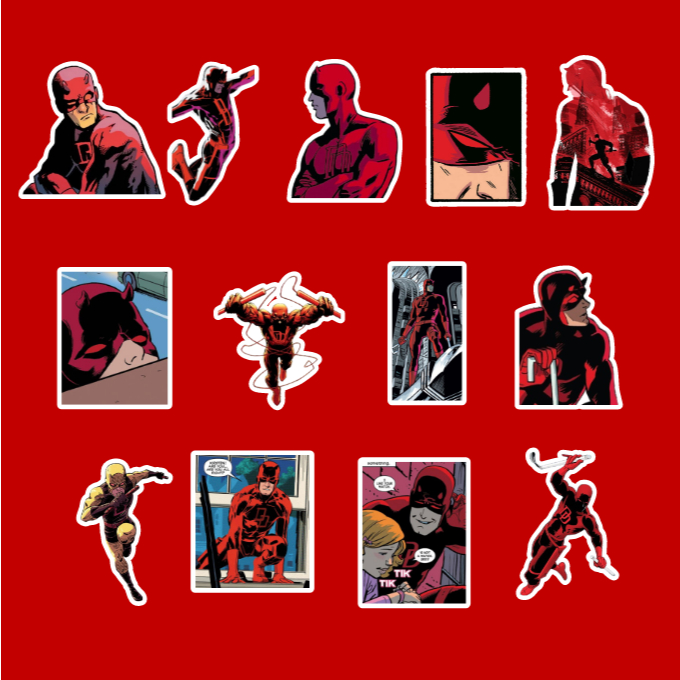 Daredevil Marvel Avengers Sticker Pack HP Laptop Tab Notebook Tumblr ...