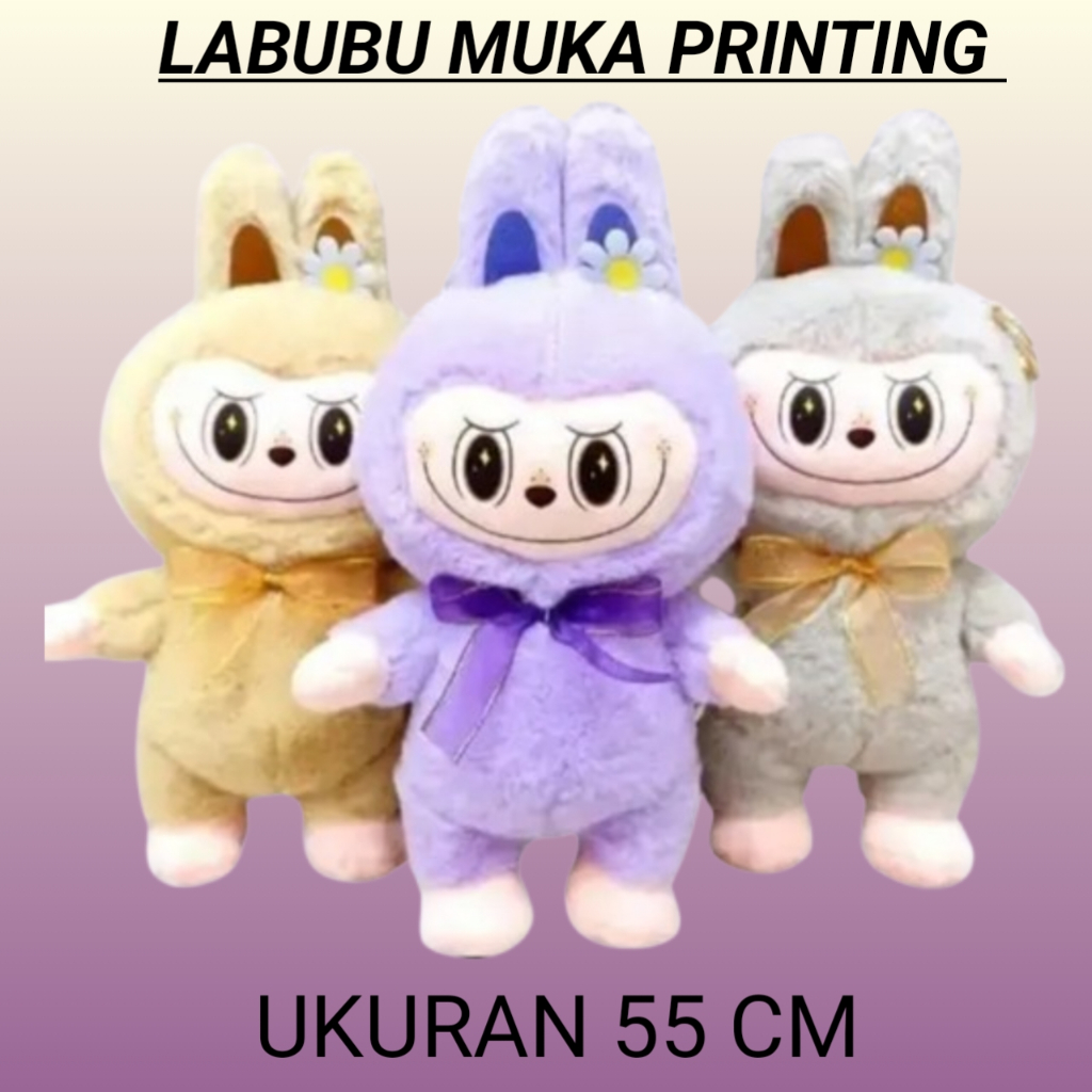 Labubu Doll with SNI Label, Size 48cm, The Monster Face Printing ...