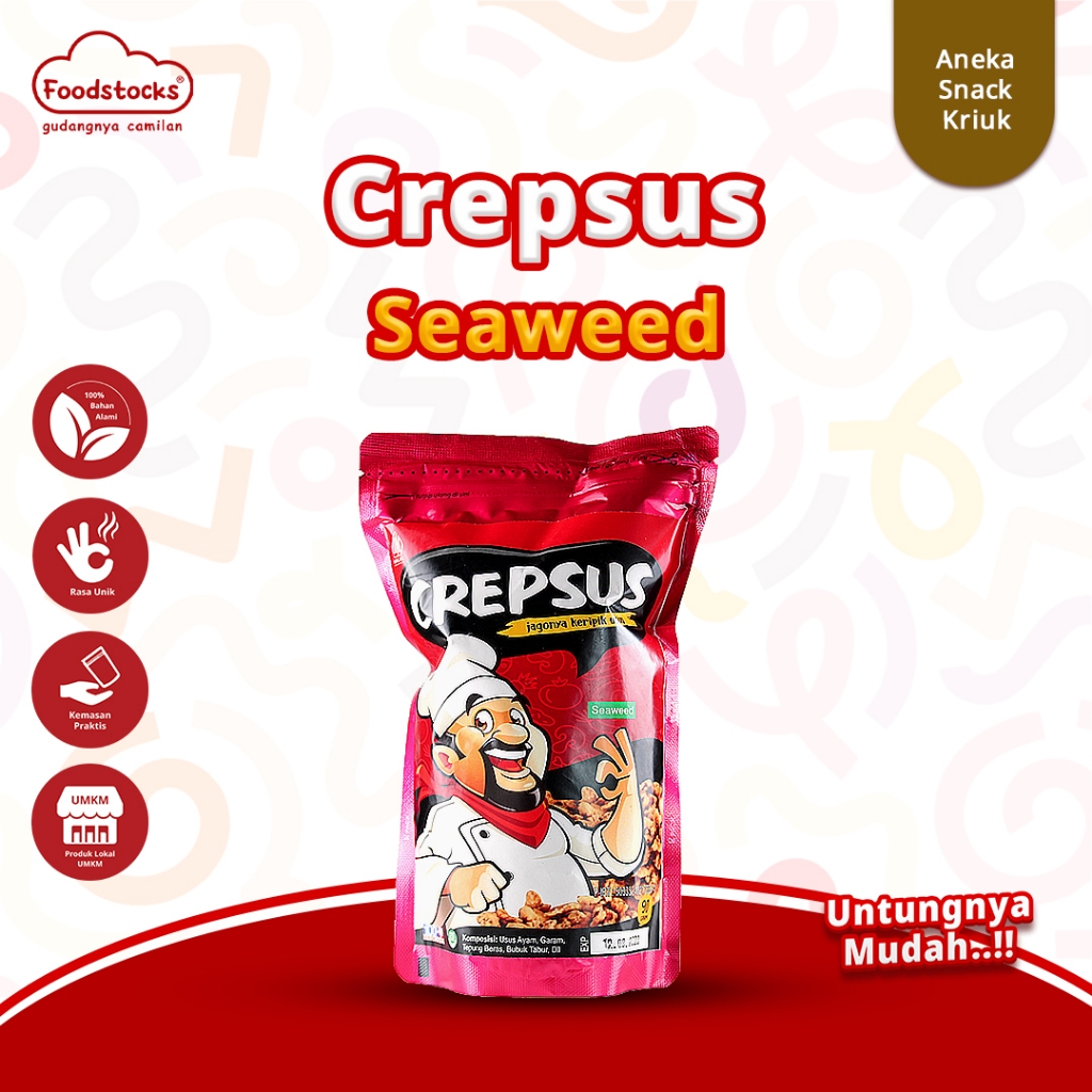Crepsus - Crispy Seaweed Flavored Intestine Chips 90g | Shopee Philippines