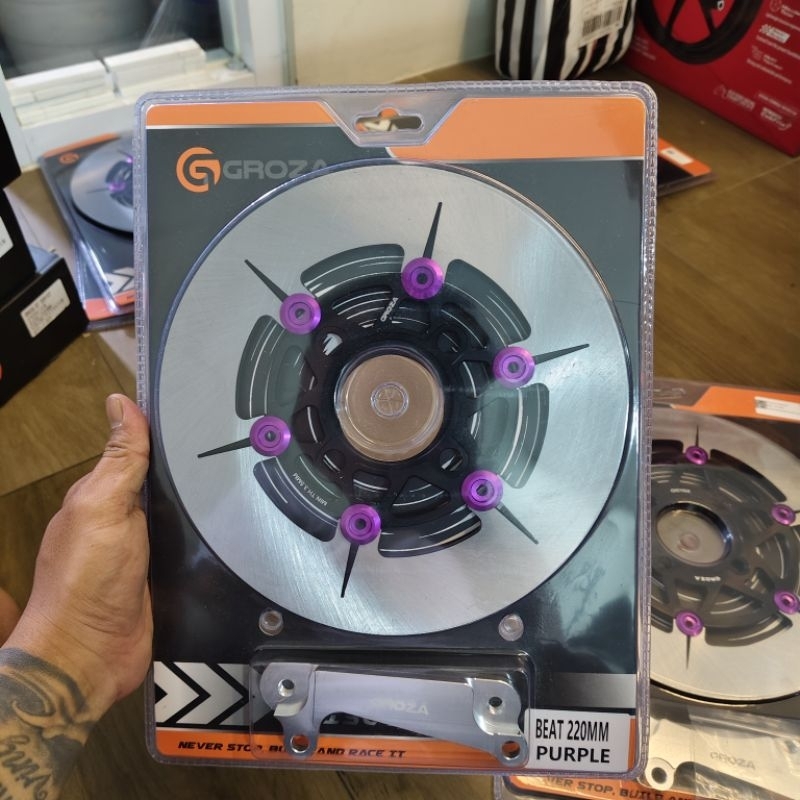 Original honda vario floating groza disc BEAT scoopy disc 220mm purple ...