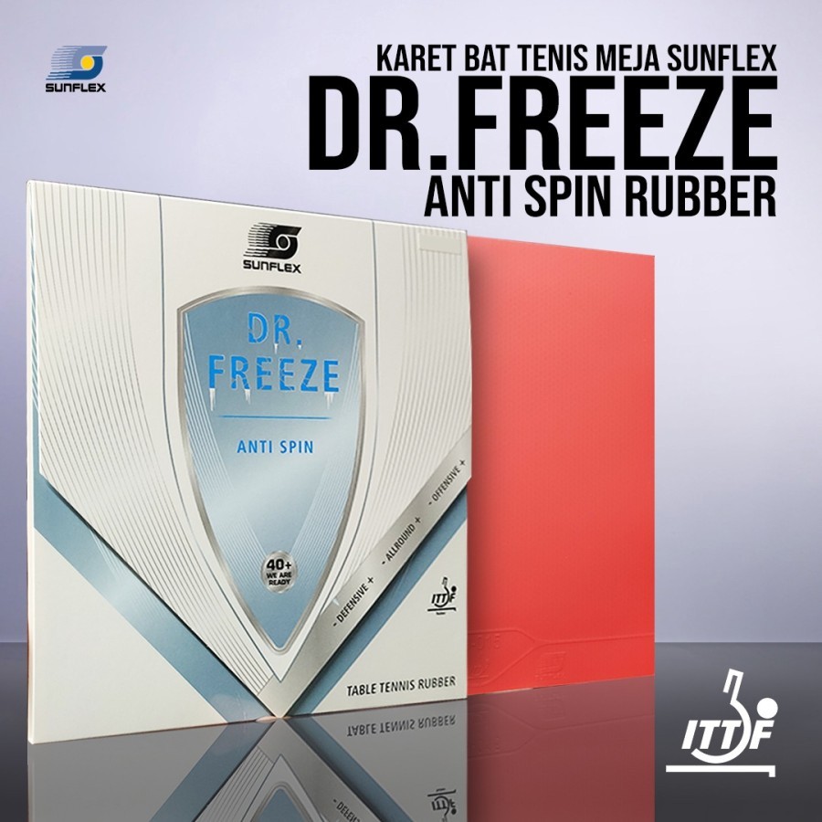 Original Sunflex Dr Freeze Anti Spin Pingpong Table Tennis Bat Rubber ...