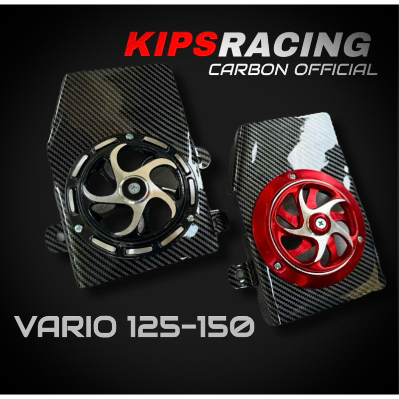 Radiator COVER SET SPINER CARBON ROTATING HONDA VARIO 125 150 / PCX 150 ...