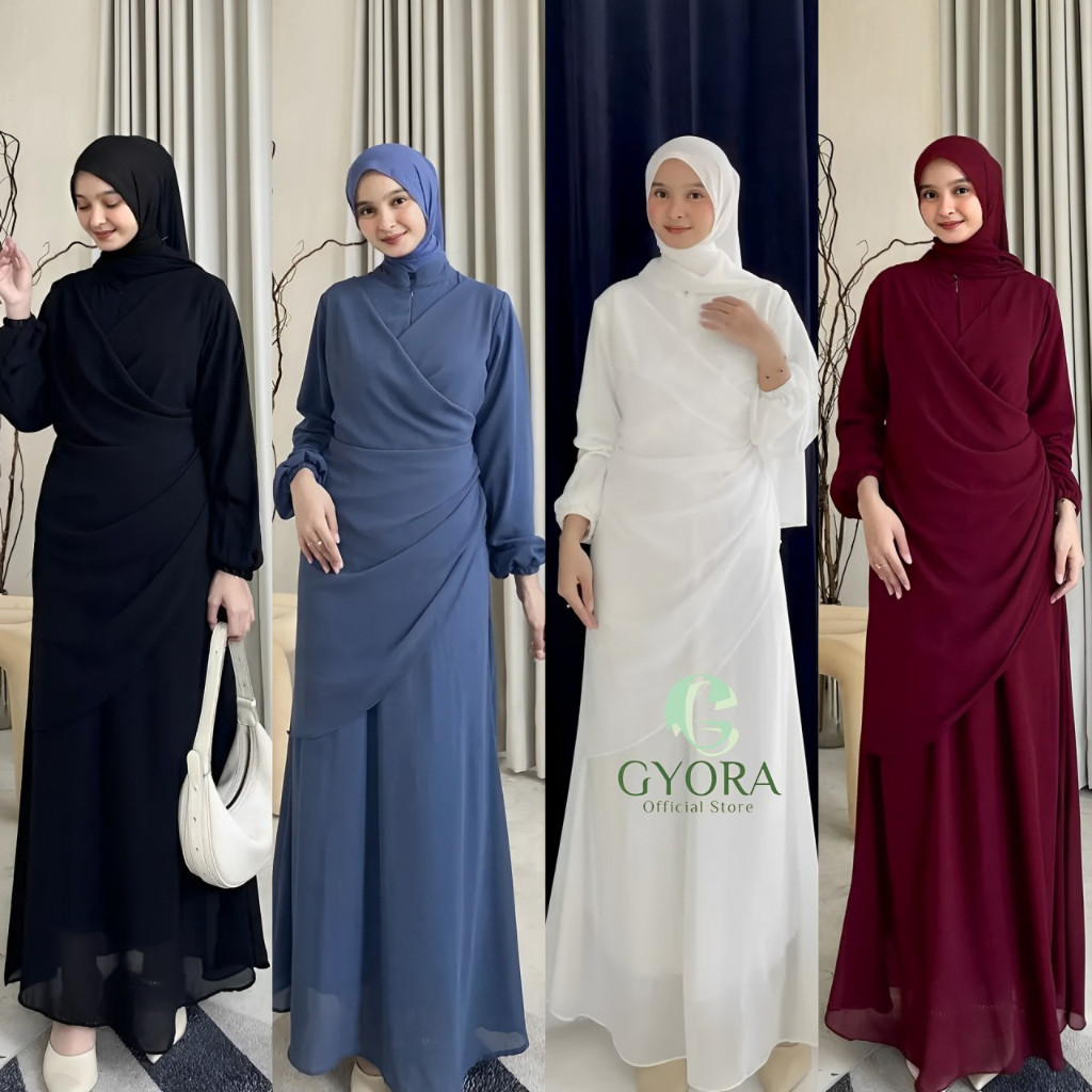GYORA EXCLUSIVE DRESS BRIDESMAID GAMIS MALAY ELEGANT KONDANGAN PARTY ...