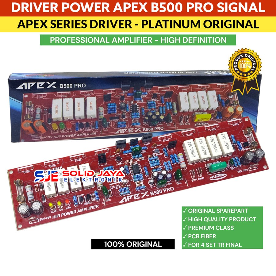 KIT DRIVER POWER APEX B500 PRO MONO AMPLIFIER AMPLI SOUND SYSTEM AUDIO
