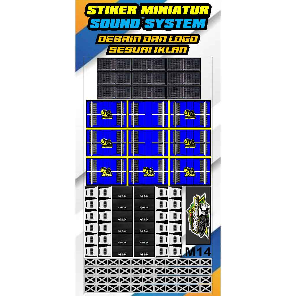 Viral SOUND SYSTEM MINIATURE STICKER | Shopee Philippines