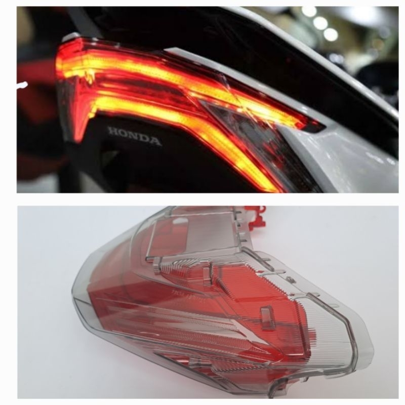 MERAH Original Honda PCX 160 K1Z Rear Brake Light Red Mica Smoke Stop ...
