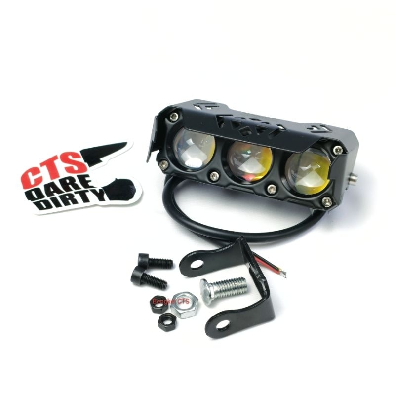 MATA SQL High-Low Supermoto Adventure Touring 3-Eye LED Fog Lamp ...