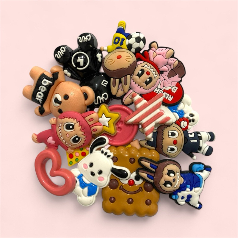 Jibbtz Labubu Charm Sandal Decoration Labubu Pop Mart Football Labubu ...