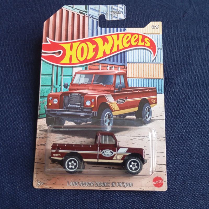 MERAH Diecast Hot Wheels HW Pickup Series Land Rover Series III Maroon ...