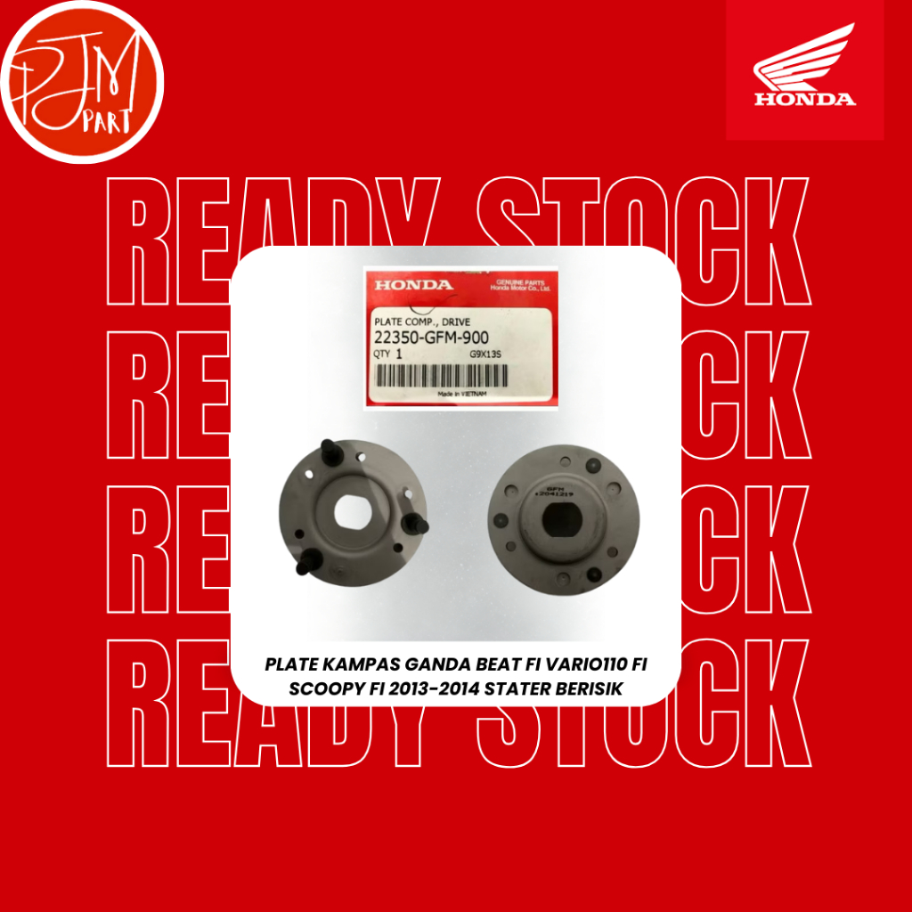 2350-gfm-900 Plate Comp Drive Plate Double Pad HONDA Beat Fi, Vario 110 ...