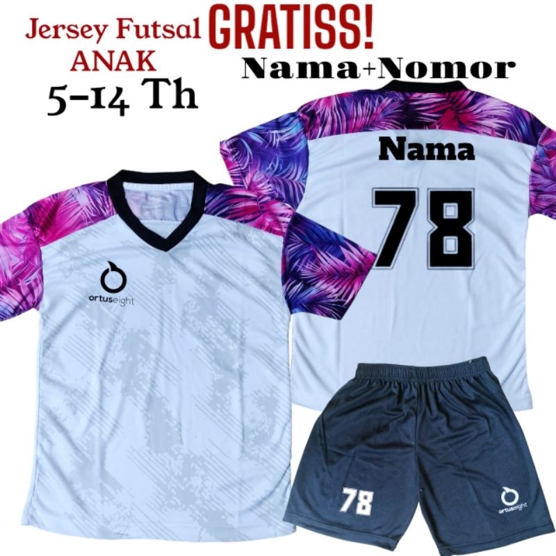 Can Screen Printed Name + Back Number Sports Costume Suit Futsal ...