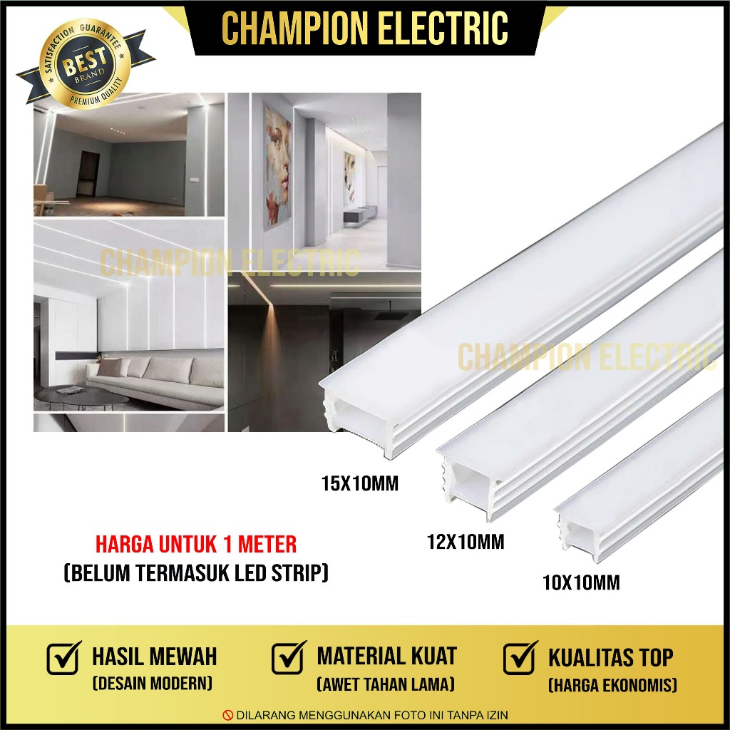 Flexible LED Strip Housing Milk Silicon LED Strip Cover | Shopee ...
