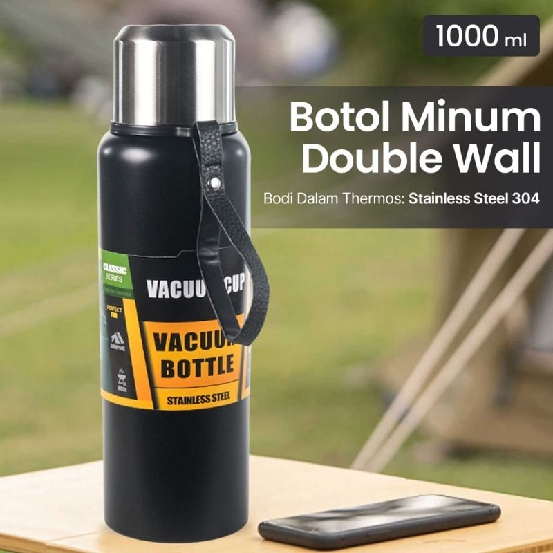 TERMOS THERMOS VACUM TRAVELING DRINKING BOTTLE 1 LITER WATER THERMOSES ...