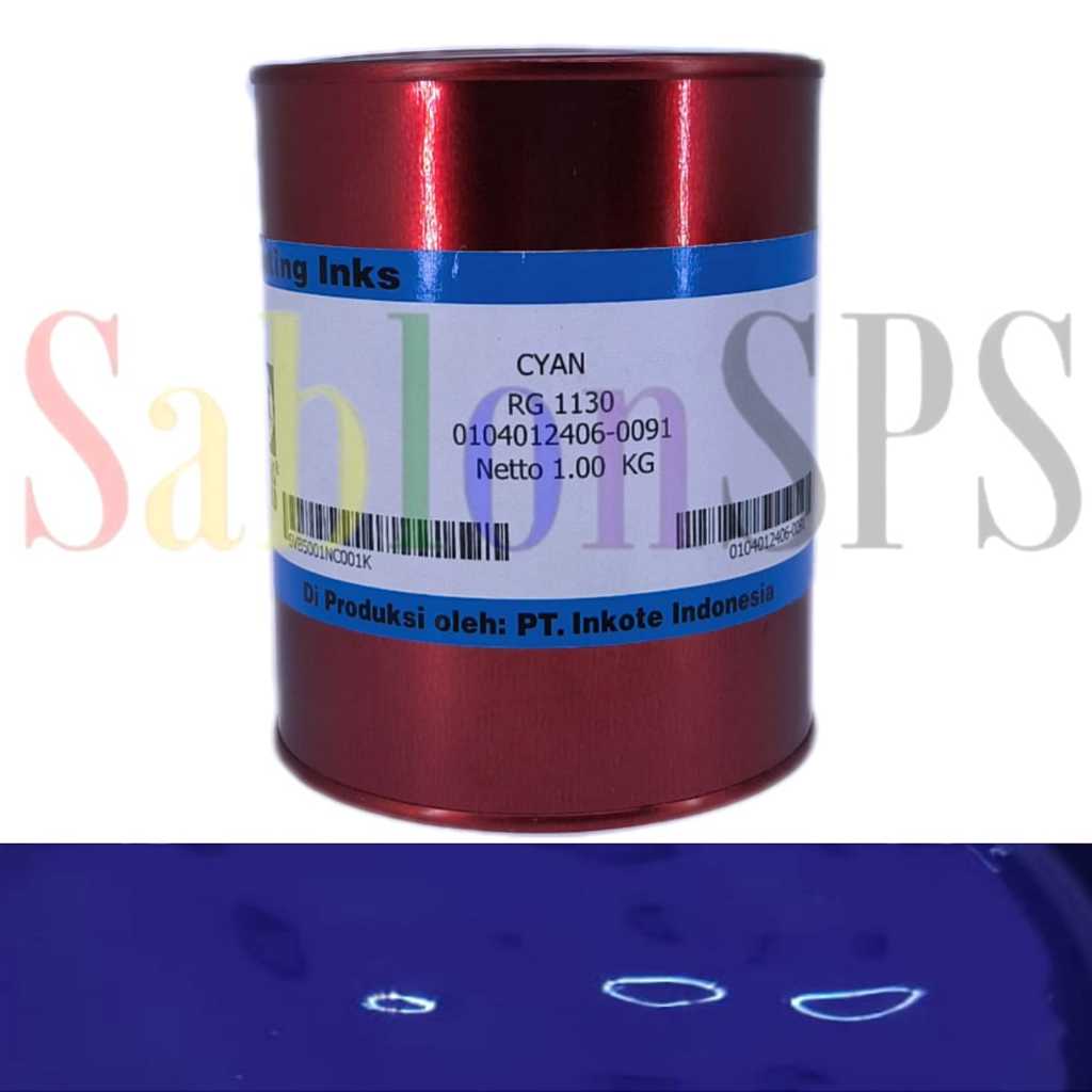 Royal GUARD RG 1130 INK CYAN 1KG PVC SCREEN PRINTING INK | Shopee ...