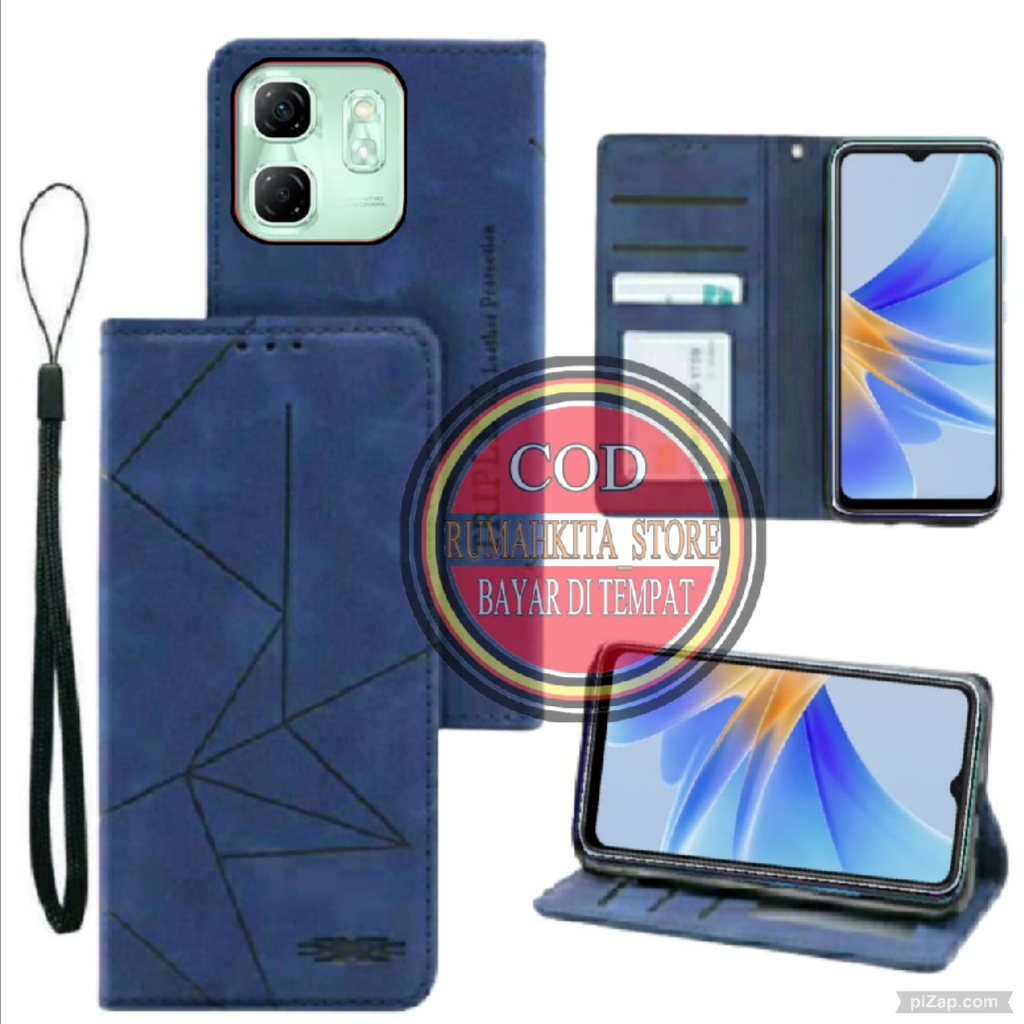 Infinix SMART 9 HP CASE MAXNET MOTIF LEATHER CASE - WALLET CASING-FLIP ...
