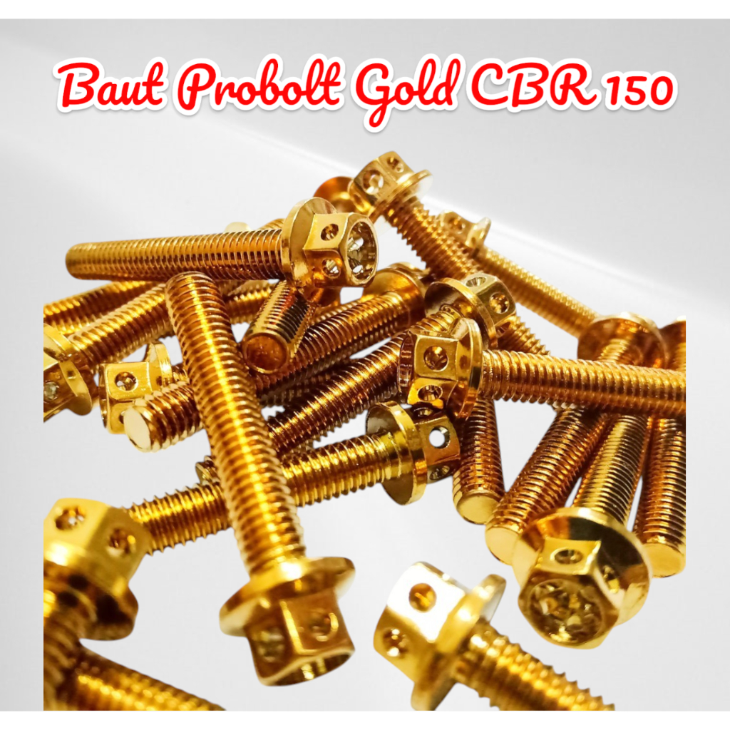 Gold Probolt Bolts Gold/, CBR 150, Orelio Brand | Shopee Philippines