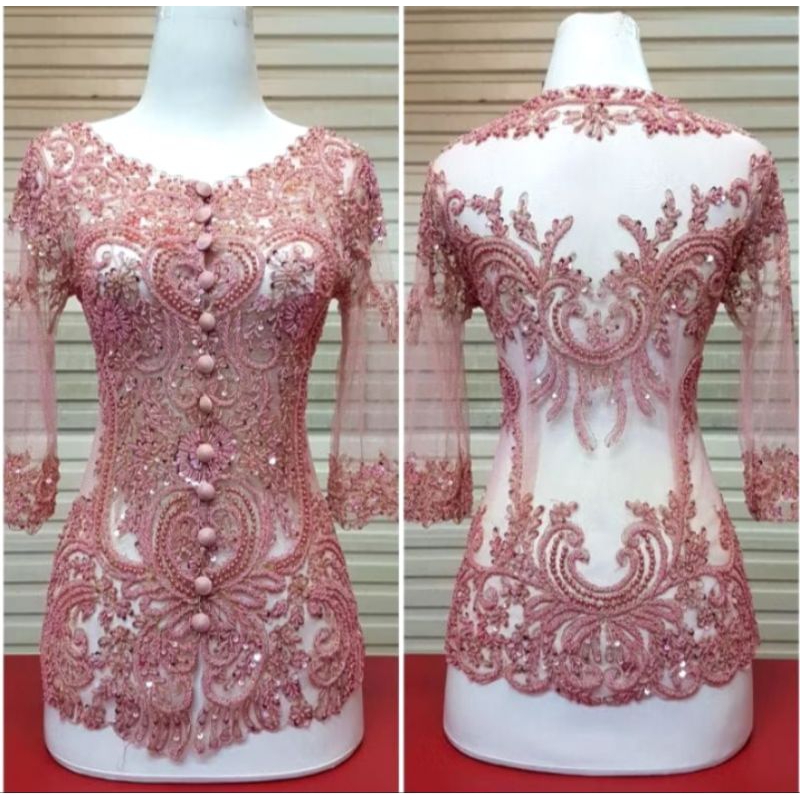(KEBAYA ONLY) SUNDA COLLAR SEQUIN KEBAYA/ BLACK SEQUIN KEBAYA/ KEBAYA 7 ...