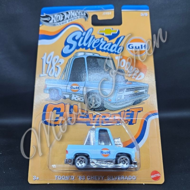 Diecast Hot Wheels Silver series Tooned Gulf Toon'D 83 Chevy