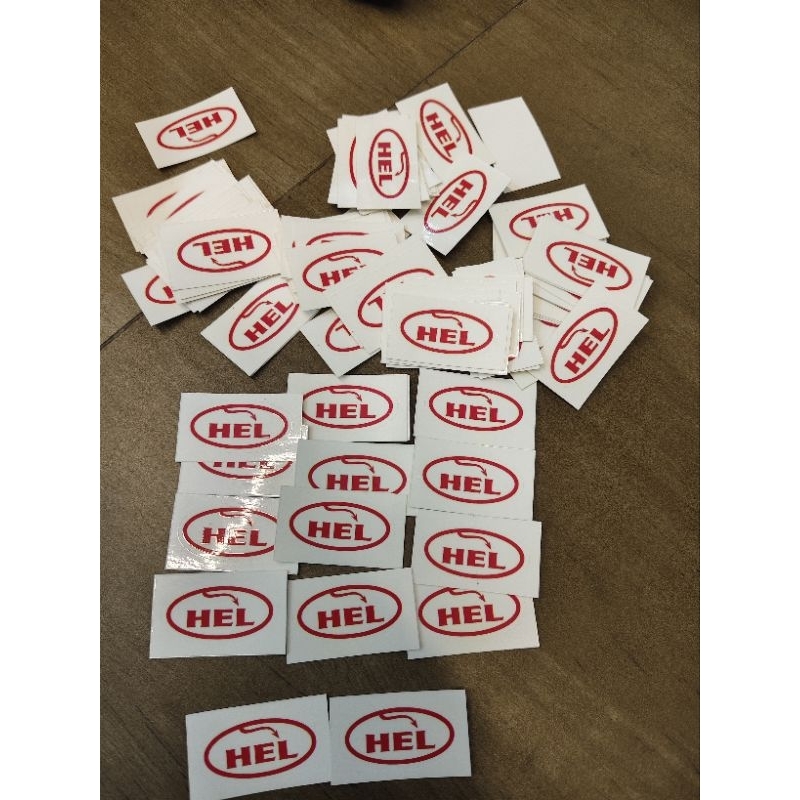 Original hel sticker size 3 x 1.5cm | Shopee Philippines