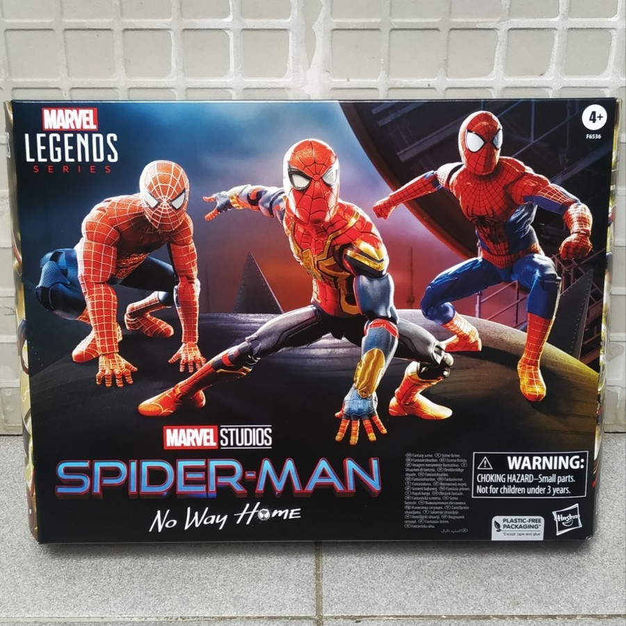 Hasbro MARVEL LEGENDS SPIDERMAN 3-PACK TOBEY ANDREW TOM NO WAY HOME ...