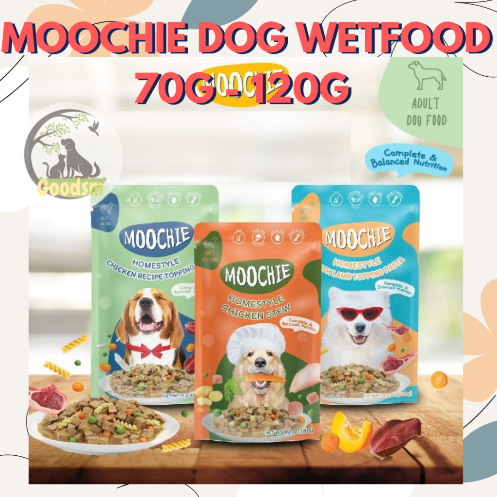 Moochie Pouch Wet Dog Food 70gr - 120gr Wet Dog Food Adult Puppy ...